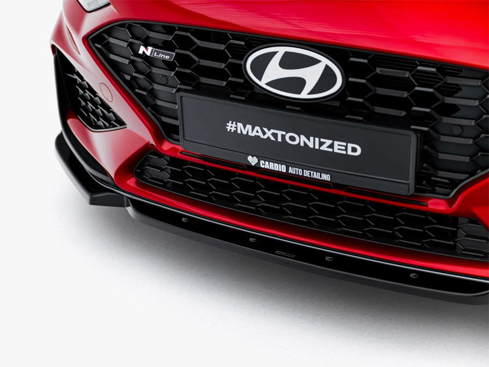 Maxton Design Front Splitter V.1 + Flaps Hyundai i30 N / N Line Wagon Mk3 Facelift
