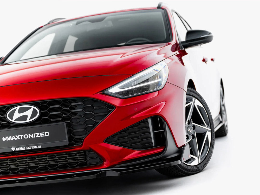Maxton Design Front Splitter V.1 + Flaps Hyundai i30 N / N Line Wagon Mk3 Facelift