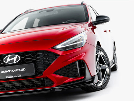 Maxton Design Front Splitter V.1 + Flaps Hyundai i30 N / N Line Wagon Mk3 Facelift