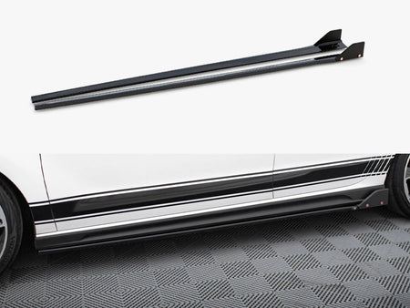 Maxton Design Side Skirt Diffusers V.5 + Flaps Hyundai i30 N / N Line Hatchback / Fastback Mk3 / Mk3 Facelift