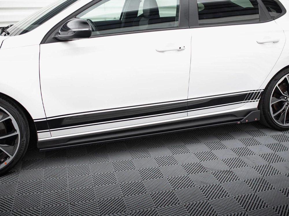 Maxton Design Side Skirt Diffusers V.5 + Flaps Hyundai i30 N / N Line Hatchback / Fastback Mk3 / Mk3 Facelift
