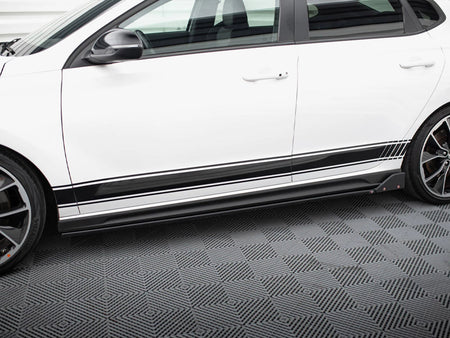Maxton Design Side Skirt Diffusers V.5 + Flaps Hyundai i30 N / N Line Hatchback / Fastback Mk3 / Mk3 Facelift