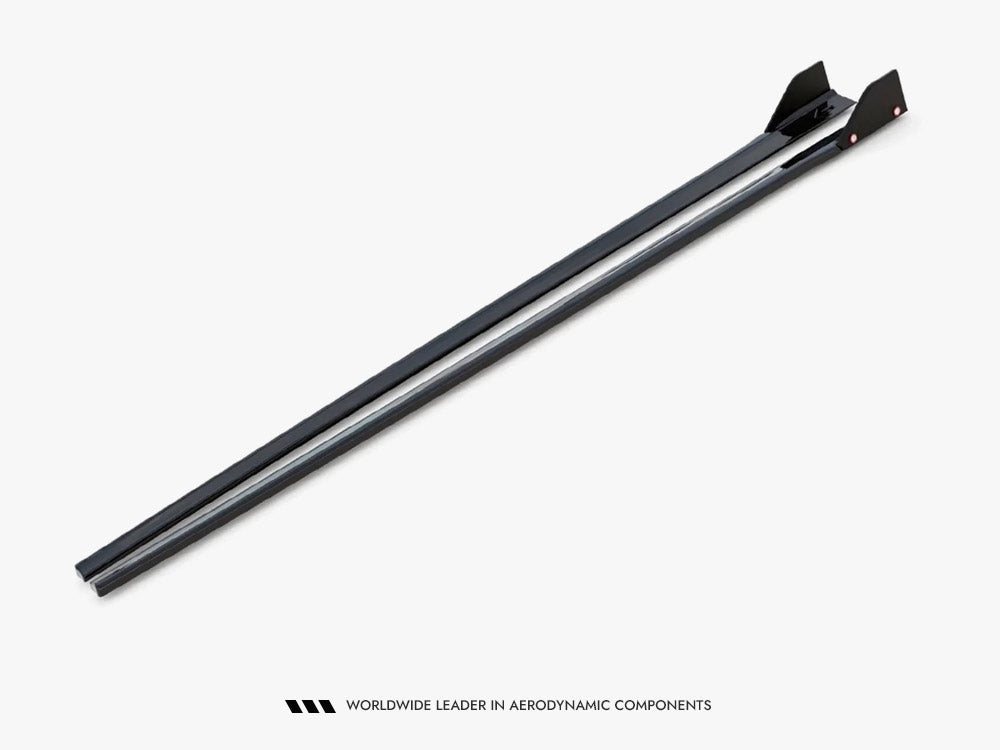 Maxton Design Side Skirt Diffusers V.5 + Flaps Hyundai i30 N / N Line Hatchback / Fastback Mk3 / Mk3 Facelift
