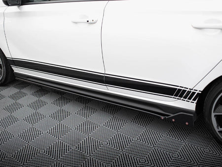 Maxton Design Side Skirt Diffusers V.5 + Flaps Hyundai i30 N / N Line Hatchback / Fastback Mk3 / Mk3 Facelift