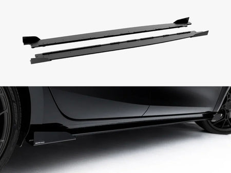 Maxton Design Street PRO Side Skirts Diffusers + Flaps CUPRA Leon ST / Hatchback Mk1 Facelift