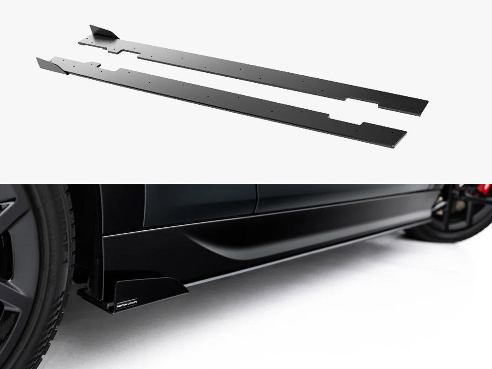 Maxton Design Street PRO Side Skirts Diffusers + Flaps MINI Cooper John Cooper Works F66