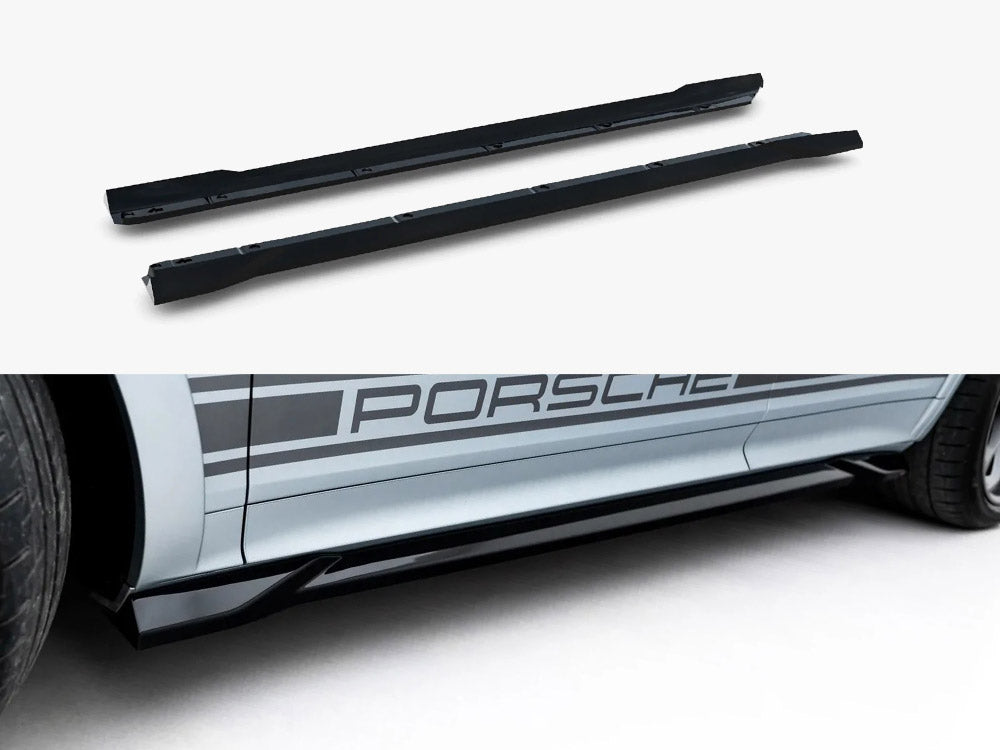 Maxton Design Side Skirt Diffusers Porsche Cayenne GTS / Turbo Sport Pack / Turbo E-Hybrid GT Pack Coupe Mk3 Facelift