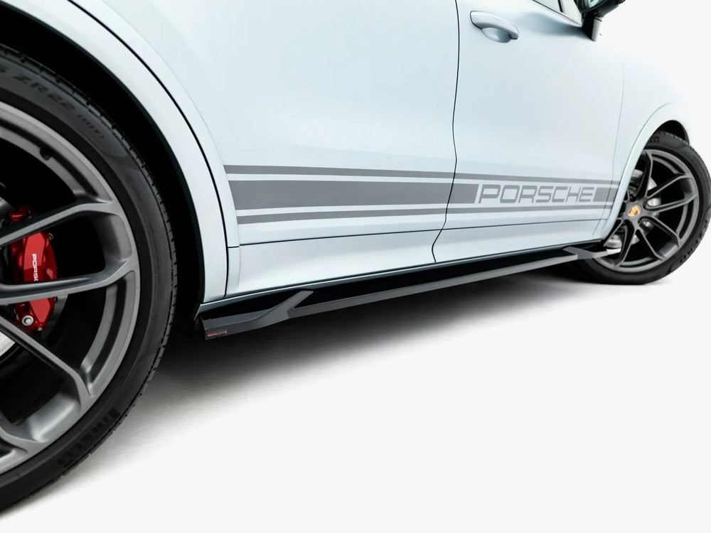 Maxton Design Side Skirt Diffusers Porsche Cayenne GTS / Turbo Sport Pack / Turbo E-Hybrid GT Pack Coupe Mk3 Facelift