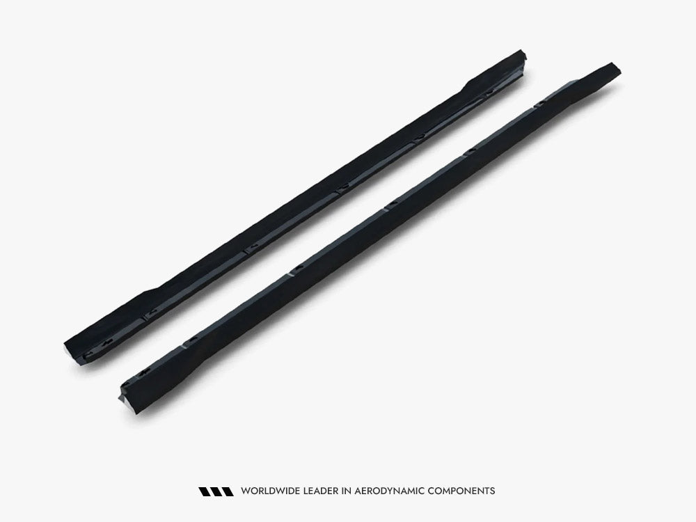 Maxton Design Side Skirt Diffusers Porsche Cayenne GTS / Turbo Sport Pack / Turbo E-Hybrid GT Pack Coupe Mk3 Facelift