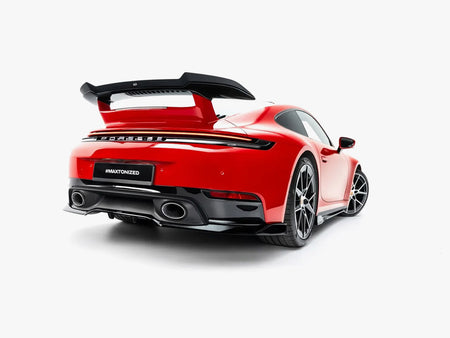 Maxton Design Rear Splitter (With Vertical Bars) Porsche 911 Carrera Aero 992.2