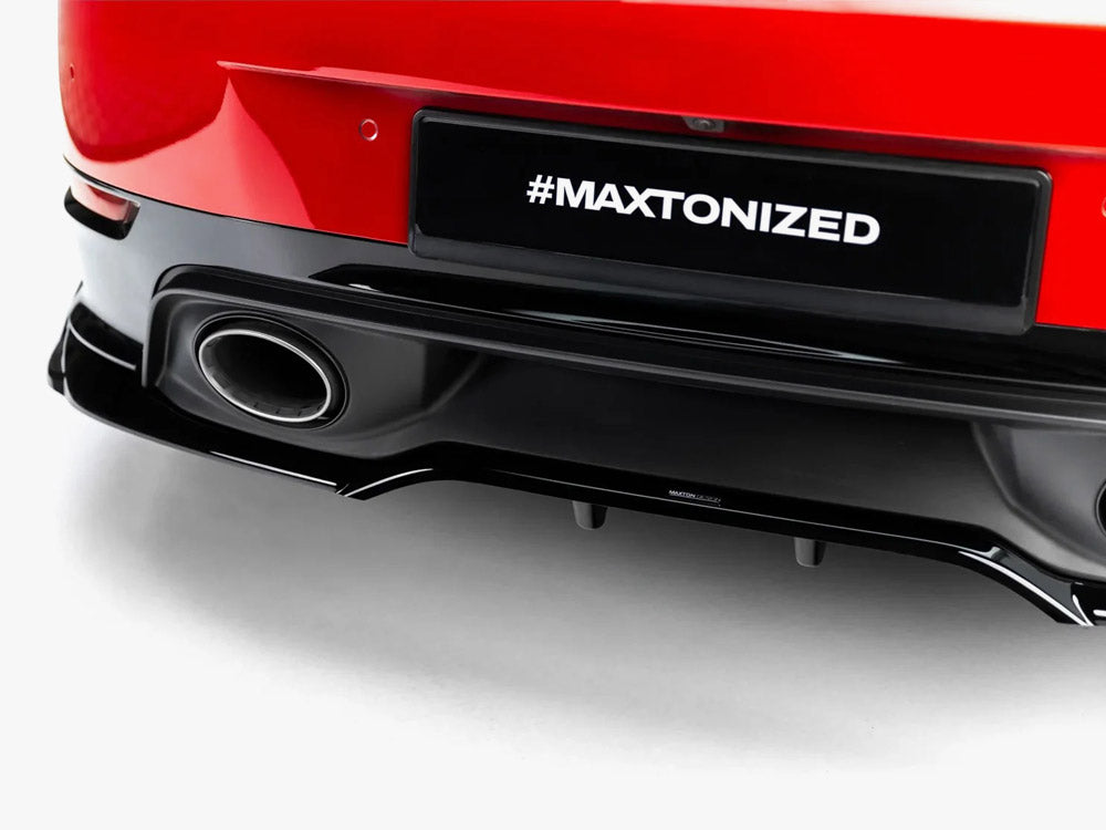 Maxton Design Rear Splitter (With Vertical Bars) Porsche 911 Carrera Aero 992.2
