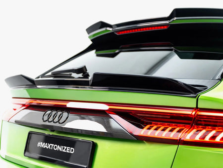 Maxton Design Lower Spoiler CAP 3D Audi RS Q8 Mk1 / Mk1 Facelift
