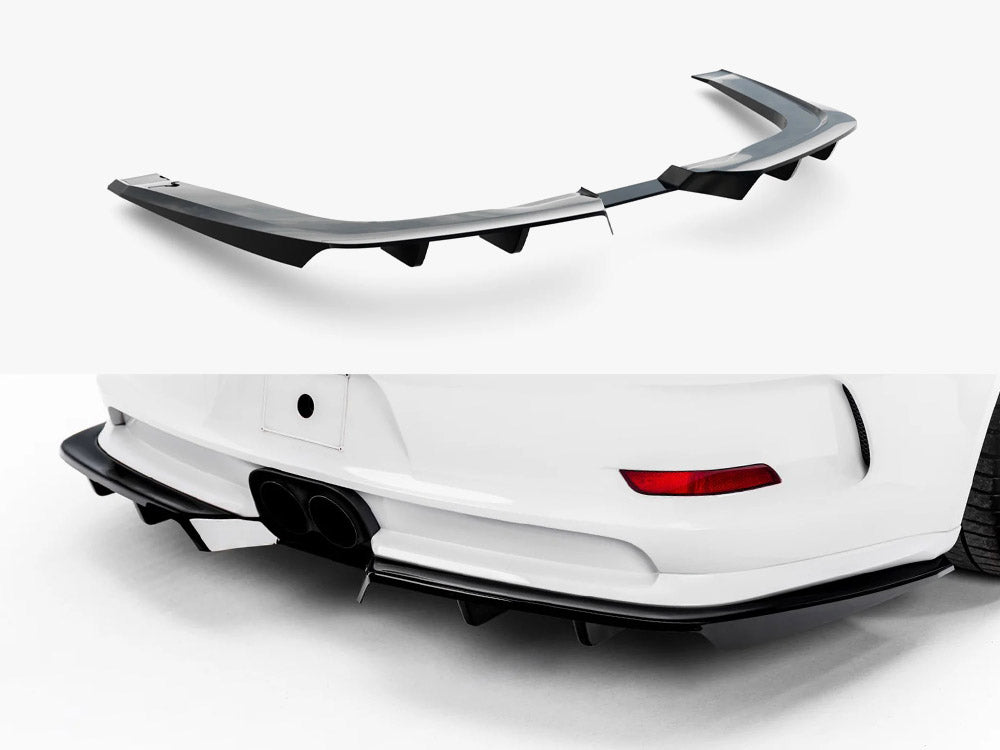 Maxton Design Rear Splitter (With Vertical Bars) Porsche 911 GT3 991.1
