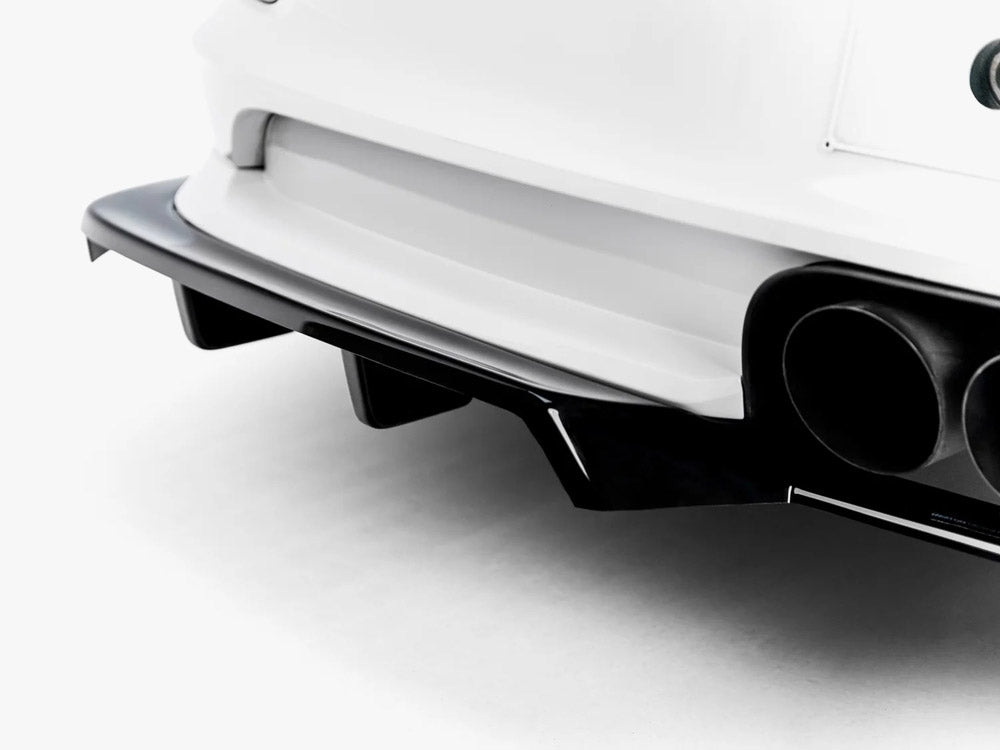 Maxton Design Rear Splitter (With Vertical Bars) Porsche 911 GT3 991.1