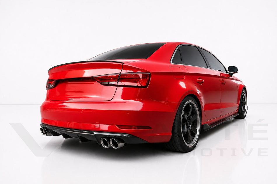 Audi A3 8V.5 Sedan Carbon Fiber Rear Diffuser V1