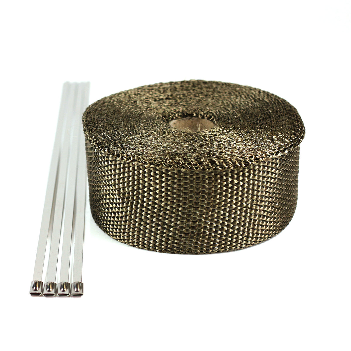 Exoracing Titanium or Carbon Exhaust Wrap - 5m Length x 5cm Width / Titanium