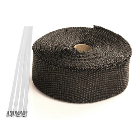 Exoracing Titanium or Carbon Exhaust Wrap - 15m Length x 5cm Width / Carbon