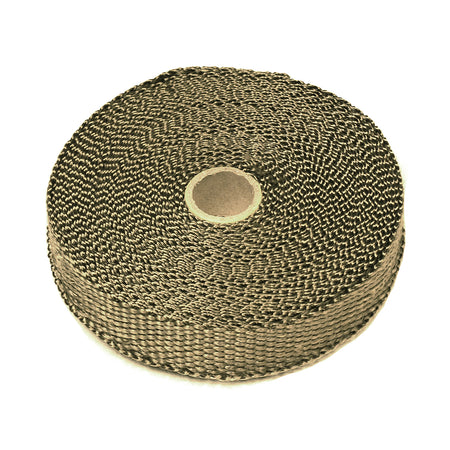 Exoracing Titanium or Carbon Exhaust Wrap - 10m Length x 2.5cm Width / Titanium