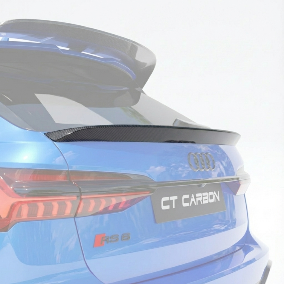AUDI RS6 C8 AVANT CARBON FIBRE MIDDLE SPOILER - CT DESIGN