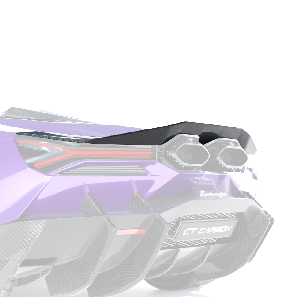 LAMBORGHINI REVUELTO CARBON FIBRE SPOILER - CT DESIGN-Spoiler-CT CARBON-CT Carbon - High-quality carbon fiber and gloss black aerodynamic parts for premium sports and luxury vehicles.