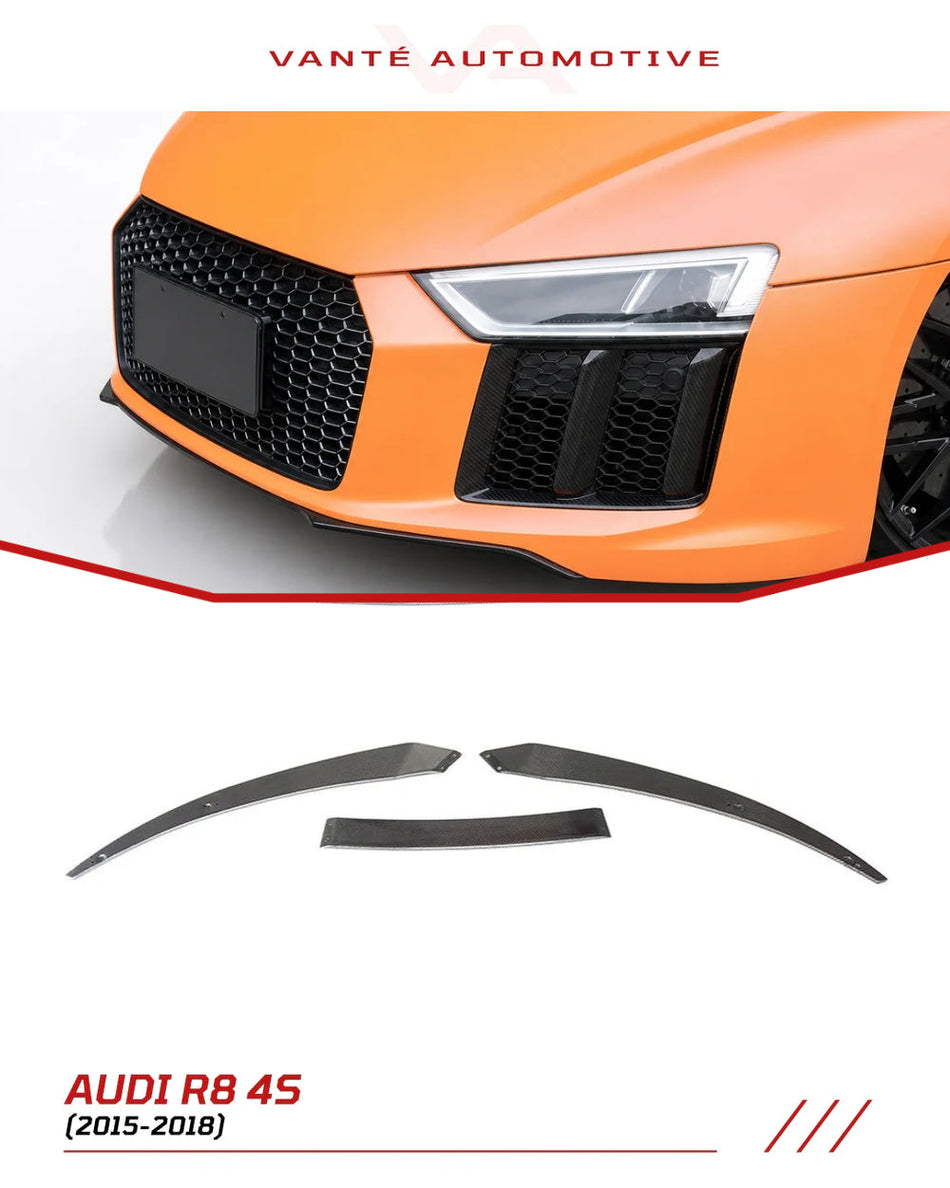 Audi R8 4S Carbon Fiber Front Splitter Lip