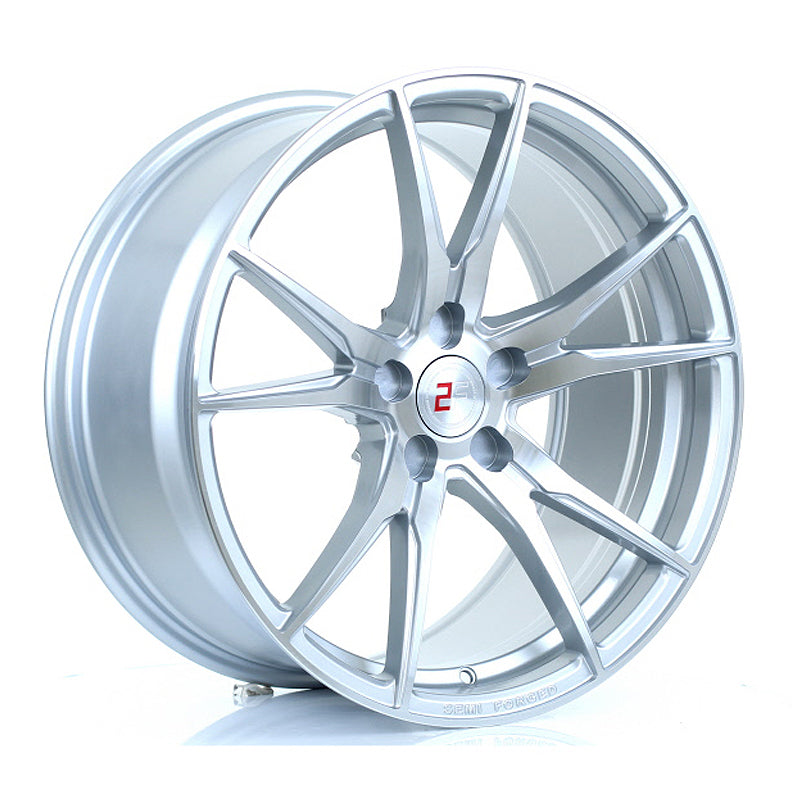 2FORGE ZF2 19x9.5 ET15-48 5X115 SILVER POLISHED FACE