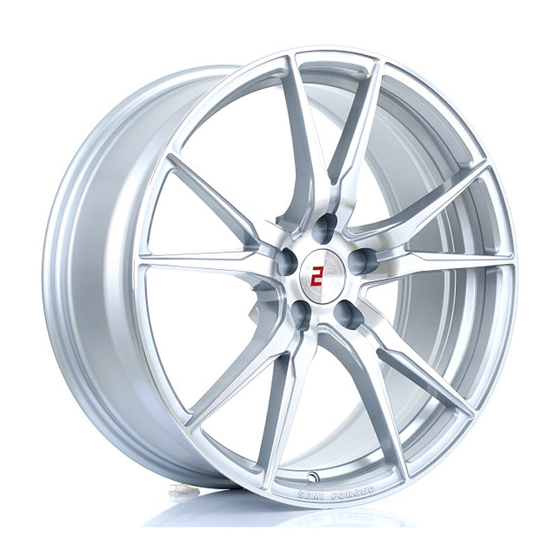 2FORGE ZF2 20x8.5 ET9-45 5X128 SILVER POLISHED FACE