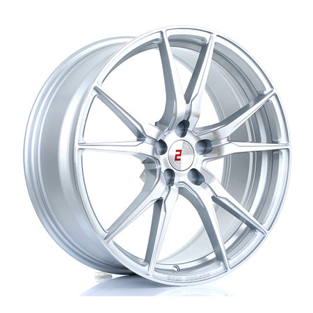 2FORGE ZF2 20x8.5 ET9-45 5X105 SILVER POLISHED FACE