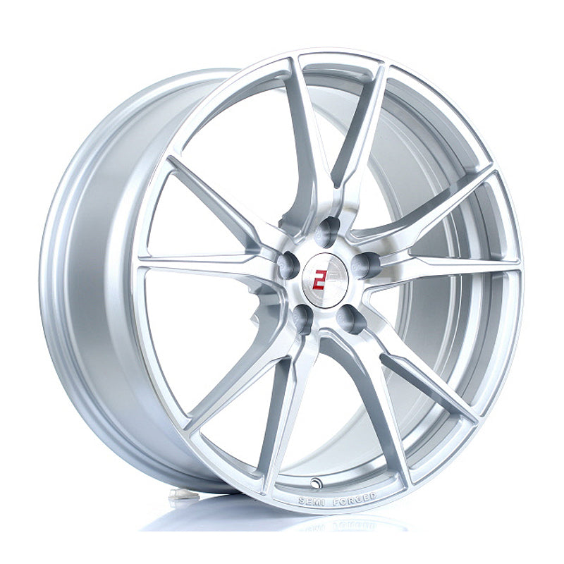 2FORGE ZF2 20x9 ET15-60 5X112 SILVER POLISHED FACE
