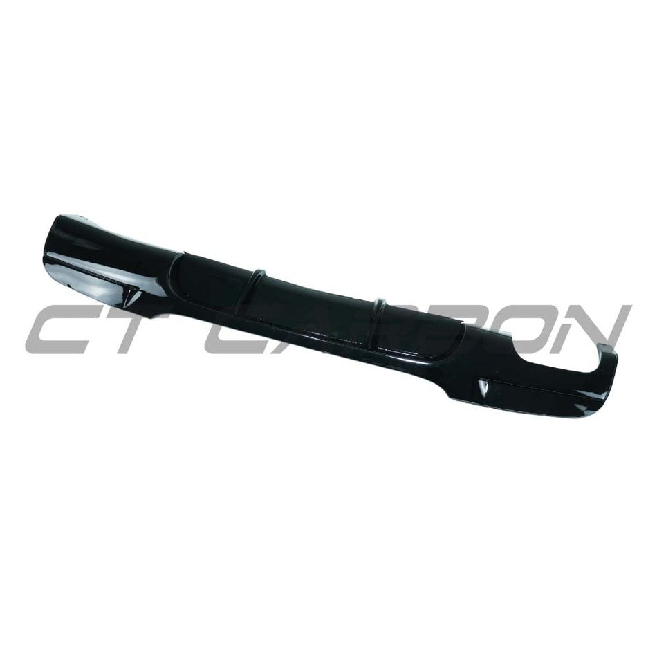 BMW 3 SERIES E90/E91 2005-2011 GLOSS BLACK DIFFUSER - TWIN LEFT