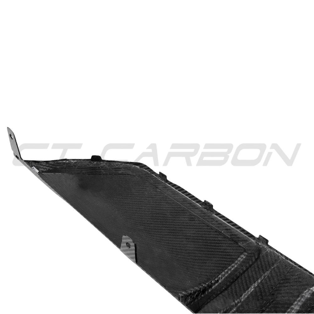BMW 3 SERIES G20/G21 CARBON FIBRE DIFFUSER - ROUND TIPS - MP-Diffuser-CT CARBON-CT Carbon - High-quality carbon fiber and gloss black aerodynamic parts for premium sports and luxury vehicles.