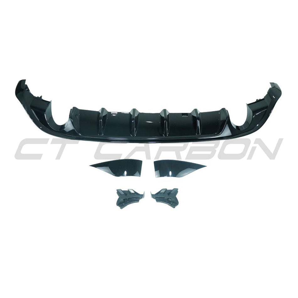 VOLKSWAGEN GOLF GTI/GTD MK7.5 2017-2020 GLOSS BLACK DIFFUSER