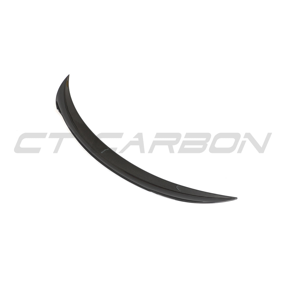 TESLA MODEL 3 2023+ CARBON FIBRE SPOILER - V2-Spoiler-CT CARBON-CT Carbon - High-quality carbon fiber and gloss black aerodynamic parts for premium sports and luxury vehicles.
