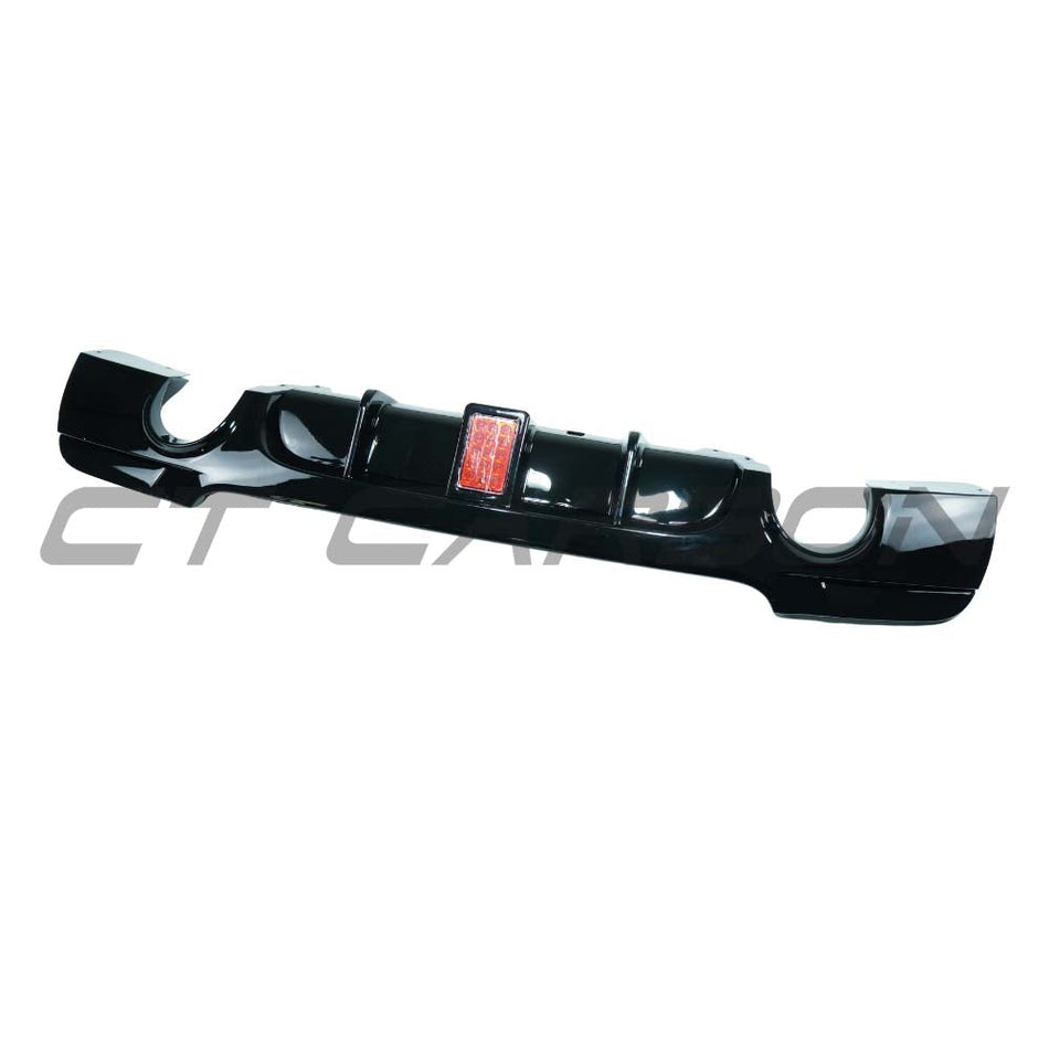 BMW 3 SERIES E92/E93 2006-2013 GLOSS BLACK LED DIFFUSER - DUAL EXIT