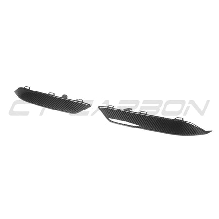 BMW M8 F91/F92/F93 2019+ CARBON FIBRE LOWER FRONT BUMPER TRIM-Accessories-CT CARBON-CT Carbon - High-quality carbon fiber and gloss black aerodynamic parts for premium sports and luxury vehicles.