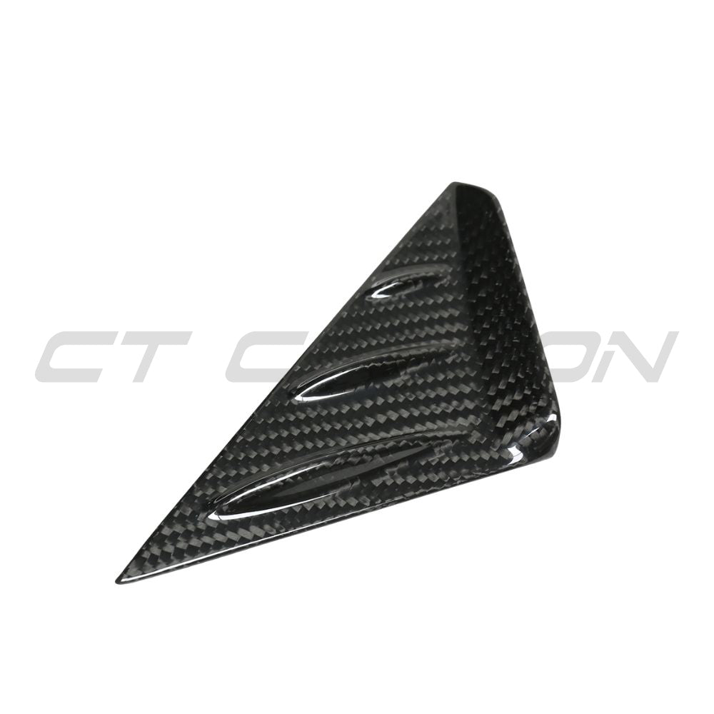 PORSCHE 911 & CAYMAN CARBON FIBRE A PILLAR TRIM-Accessories-CT CARBON-CT Carbon - High-quality carbon fiber and gloss black aerodynamic parts for premium sports and luxury vehicles.