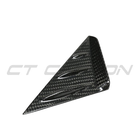 PORSCHE 911 & CAYMAN CARBON FIBRE A PILLAR TRIM-Accessories-CT CARBON-CT Carbon - High-quality carbon fiber and gloss black aerodynamic parts for premium sports and luxury vehicles.