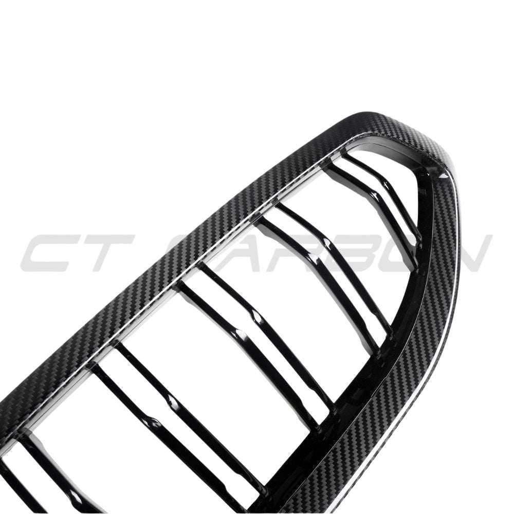 BMW Z4 G29 PRE-LCI DOUBLE SLAT CARBON FIBRE FRONT GRILLE-Grille-CT CARBON-CT Carbon - High-quality carbon fiber and gloss black aerodynamic parts for premium sports and luxury vehicles.