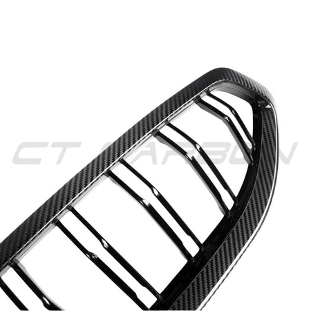 BMW Z4 G29 PRE-LCI DOUBLE SLAT CARBON FIBRE FRONT GRILLE-Grille-CT CARBON-CT Carbon - High-quality carbon fiber and gloss black aerodynamic parts for premium sports and luxury vehicles.