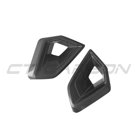 BMW G05 X5 LCI 2024+ LCI CARBON FIBRE FRONT DUCT ADD ON-Accessories-CT CARBON-CT Carbon - High-quality carbon fiber and gloss black aerodynamic parts for premium sports and luxury vehicles.