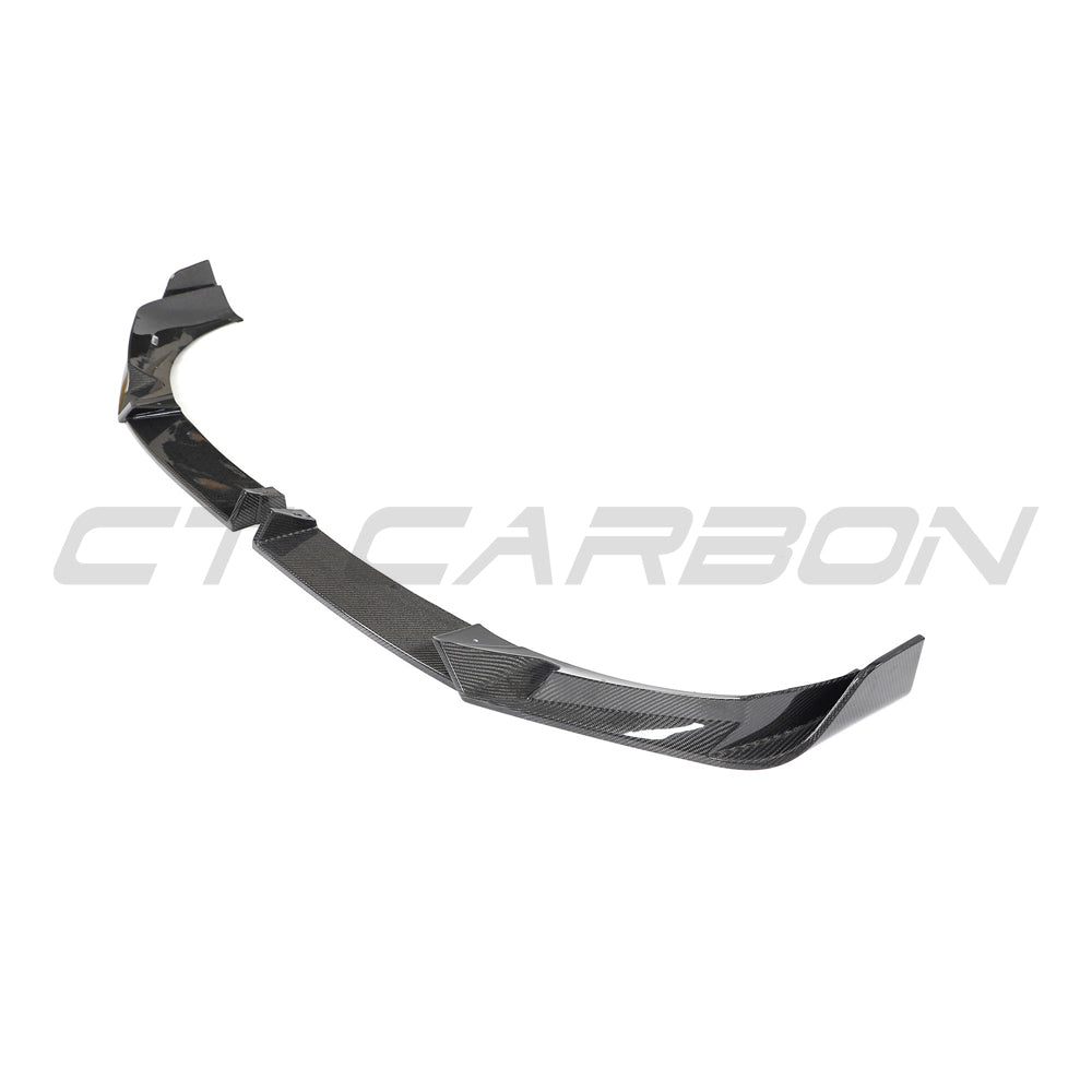 BMW X3M/X4M F97/F98 LCI 2022+ CARBON FIBRE SPLITTER-Splitter-CT CARBON-CT Carbon - High-quality carbon fiber and gloss black aerodynamic parts for premium sports and luxury vehicles.