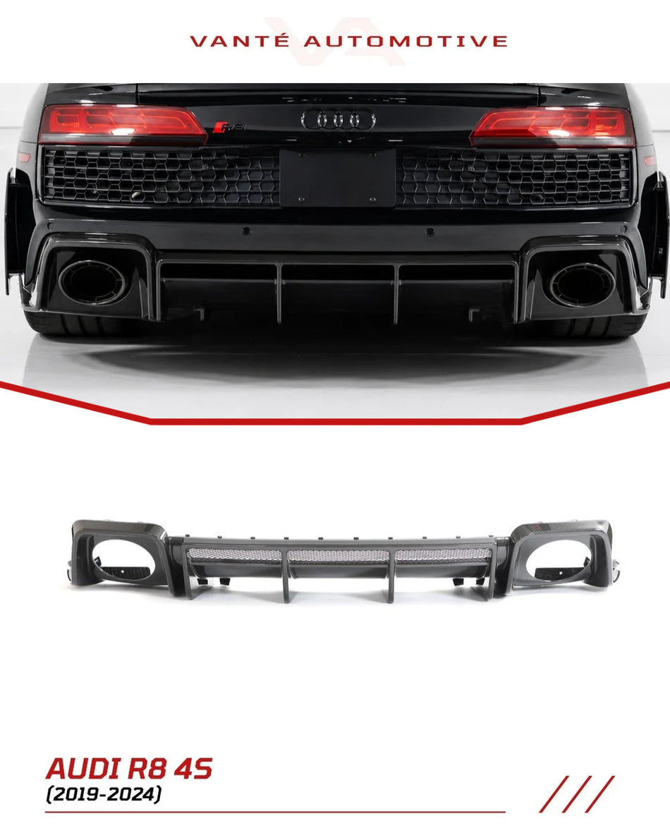 Audi R8 4S FL Carbon Fiber Rear Diffuser