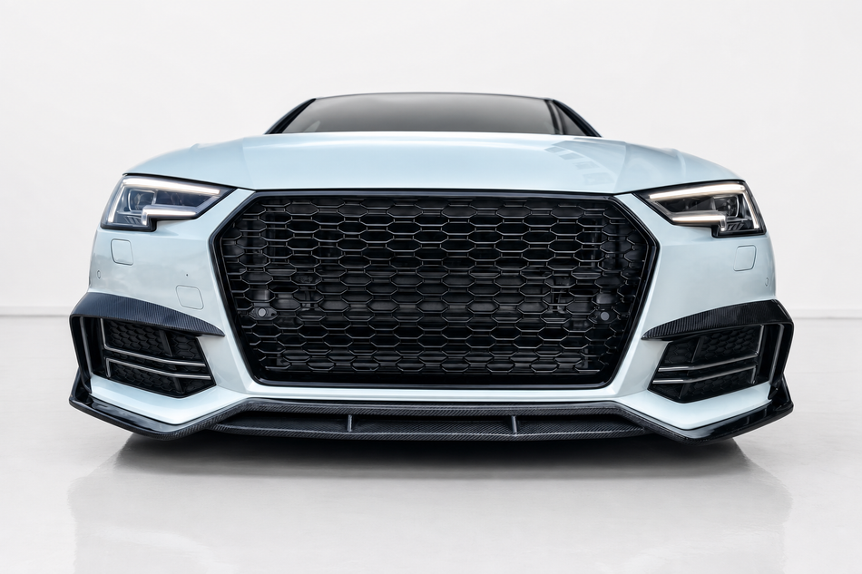 Audi A4 S-Line/S4 B9 S-Line Carbon Fibre Front Bumper Lip Splitter