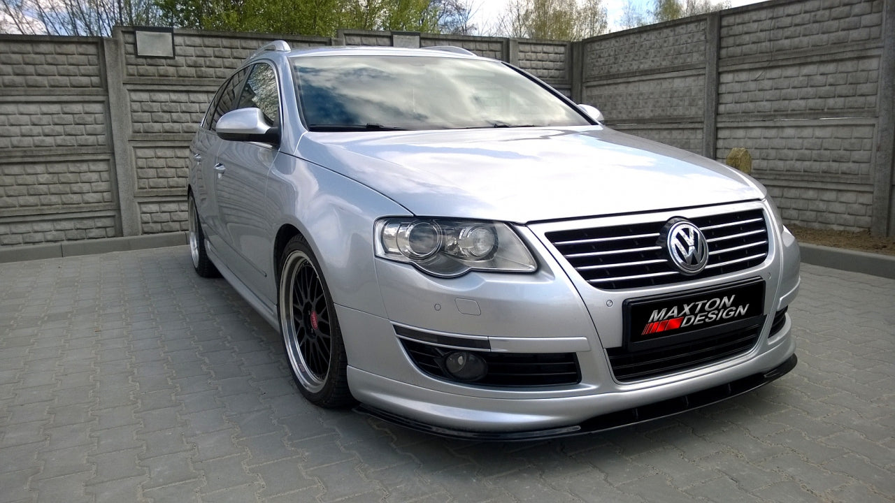 Maxton Design Front Splitter VW Passat B6 R-line (2005-2010) - VW-PA-3C-RLINE-FD1G - Image 1