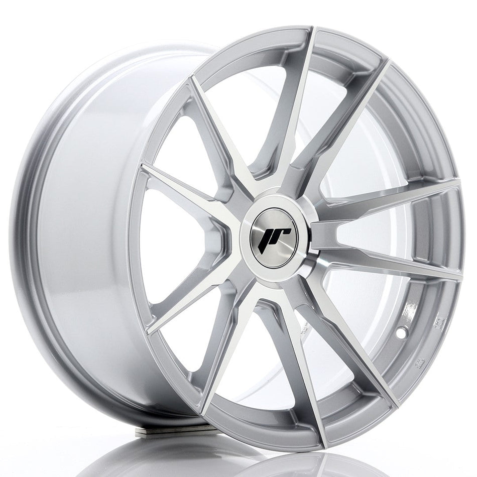 JR Wheels JR21 17x8 ET20-35 BLANK Silver Machined