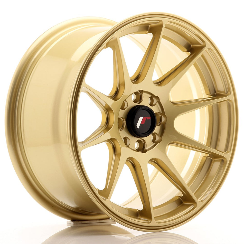 JR Wheels JR11 17x7 ET20-38 4H BLANK Gold