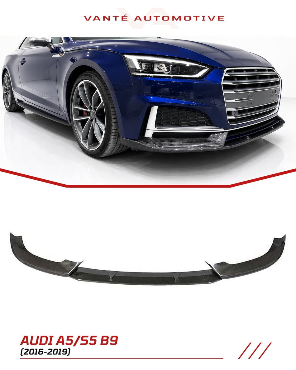 Audi A5 S-Line/S5 B9 Carbon Fibre Front Lip Splitter