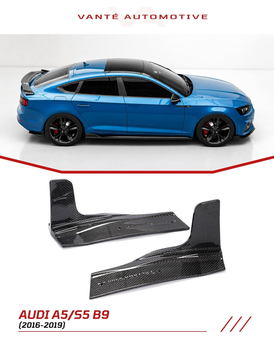 Audi A5 S5 B9 Carbon Fibre Rear Splitter