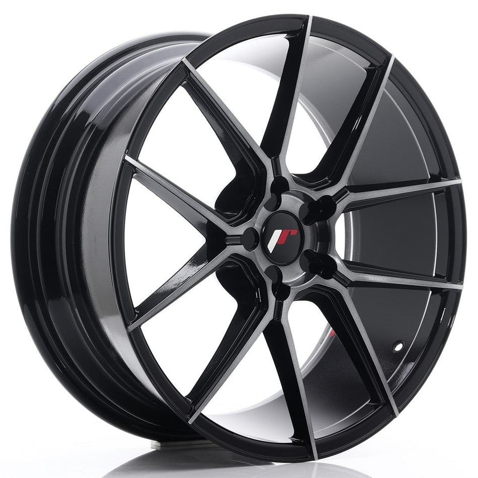 JR Wheels JR30 19x8.5 ET35-42 5H BLANK Black Brushed w/Tinted Face