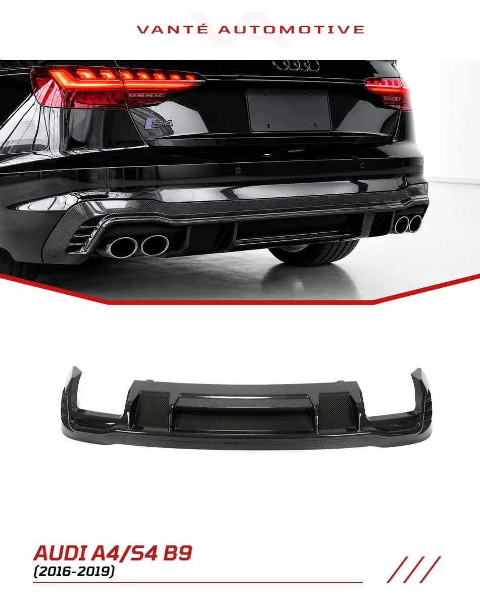 Audi A4 S-Line / S4 B9.5 Dry Carbon Fibre Rear Diffuser